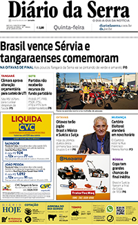 Edição impressa de 27/06/2018