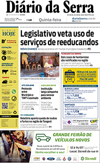Edição impressa de 12/07/2018