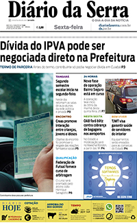Edição impressa de 27/07/2018