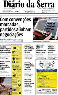 Edição impressa de 31/07/2018