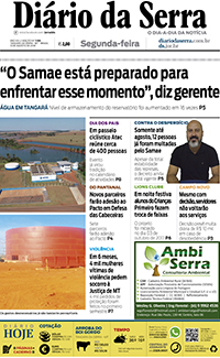 Edição impressa de 13/08/2018