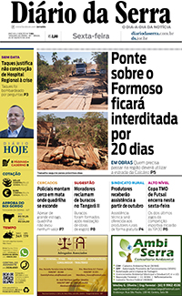 Edição impressa de 24/08/2018