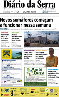 Edição impressa de 30/08/2018