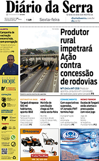 Edição impressa de 31/08/2018