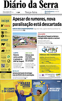 Edição impressa de 04/09/2018