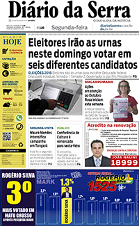 Edição impressa de 01/10/2018