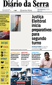 Edição impressa de 10/10/2018