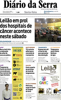 Edição impressa de 26/10/2018