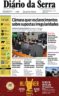 Edição impressa de 12/12/2018