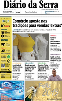 Edição impressa de 28/12/2018