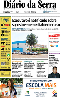 Edição impressa de 22/01/2019