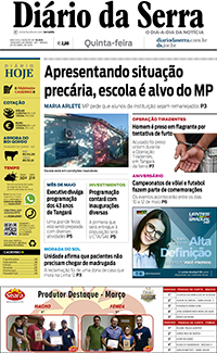 Edição impressa de 25/04/2019