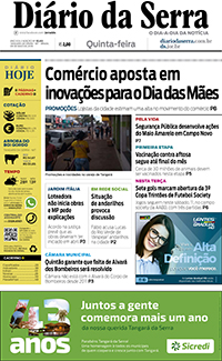 Edição impressa de 09/05/2019