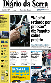 Edição impressa de 24/10/2019