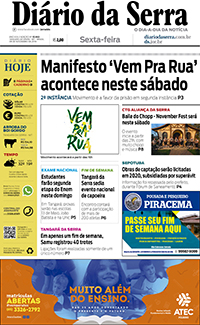 Edição impressa de 08/11/2019