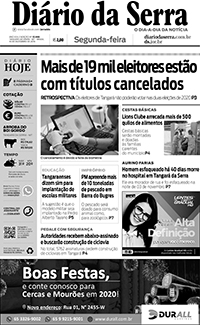 Edição impressa de 16/12/2019