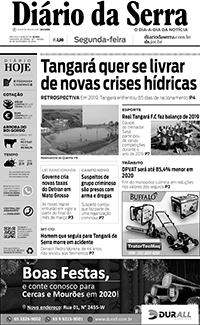 Edição impressa de 30/12/2019