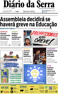 Edição impressa de 14/02/2020