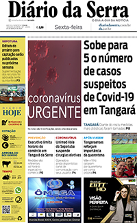 Edição impressa de 20/03/2020
