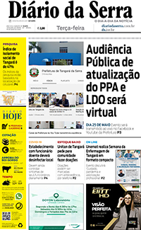 Edição impressa de 19/05/2020