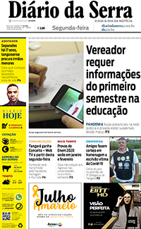 Edição impressa de 13/07/2020