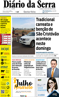 Edição impressa de 24/07/2020