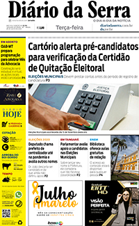 Edição impressa de 28/07/2020