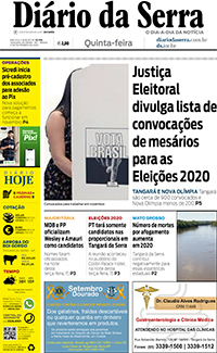 Edição impressa de 17/09/2020