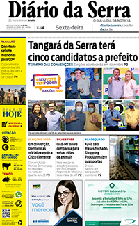 Edição impressa de 18/09/2020