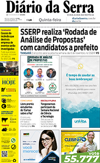 Edição impressa de 29/10/2020