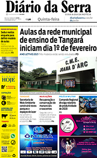Edição impressa de 14/01/2021
