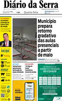 Edição impressa de 28/04/2021
