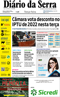 Edição impressa de 18/01/2022