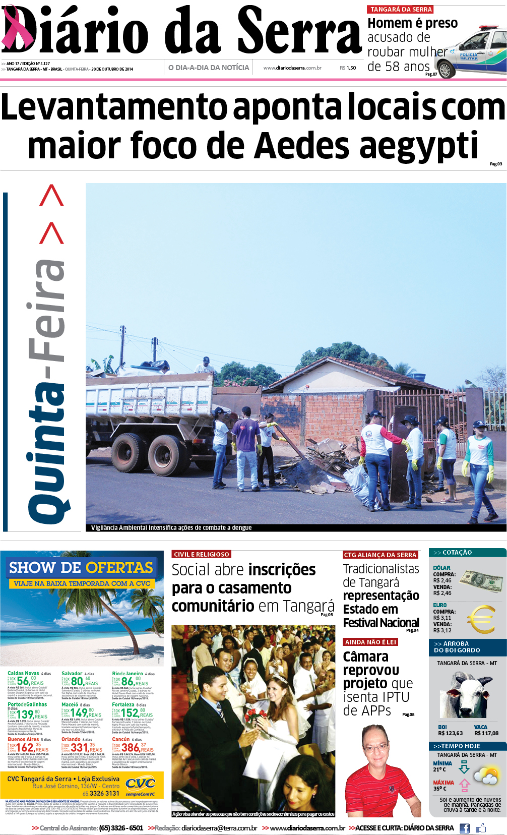 Edição impressa de 30/10/2014