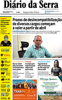 Edição impressa de 28/03/2022