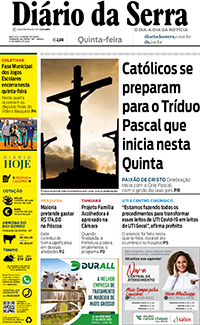 Edição impressa de 14/04/2022