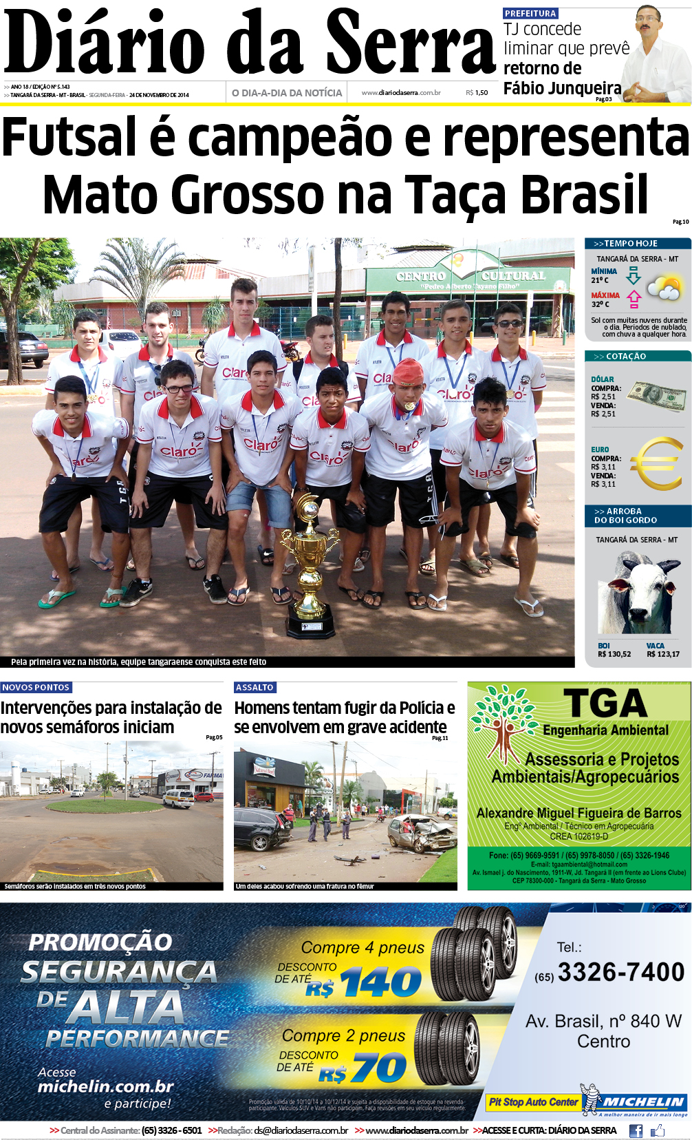 Edição impressa de 24/11/2014