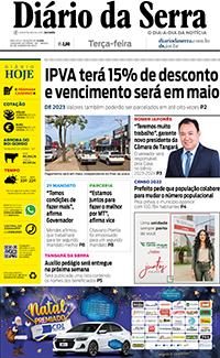 Edição impressa de 03/01/2023