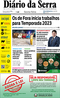 Edição impressa de 13/01/2023