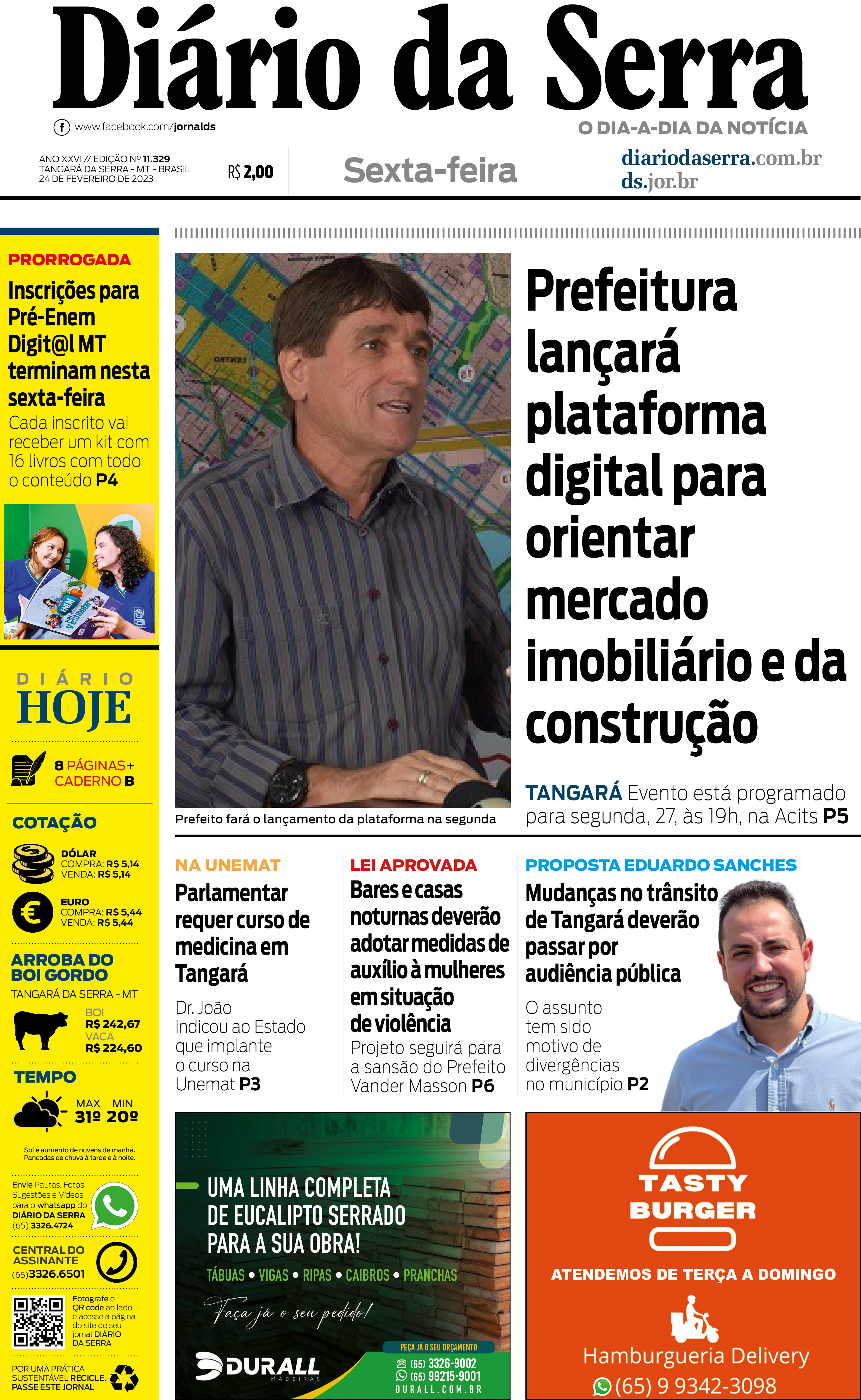 Edição impressa de 24/02/2023