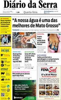 Edição impressa de 22/03/2023