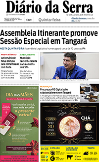 Edição impressa de 11/05/2023