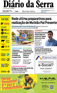Edição impressa de 20/07/2023
