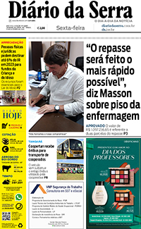 Edição impressa de 13/10/2023
