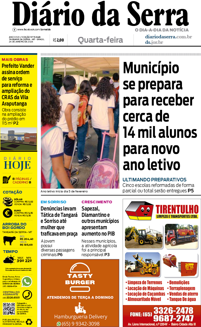 Edição impressa de 24/01/2024