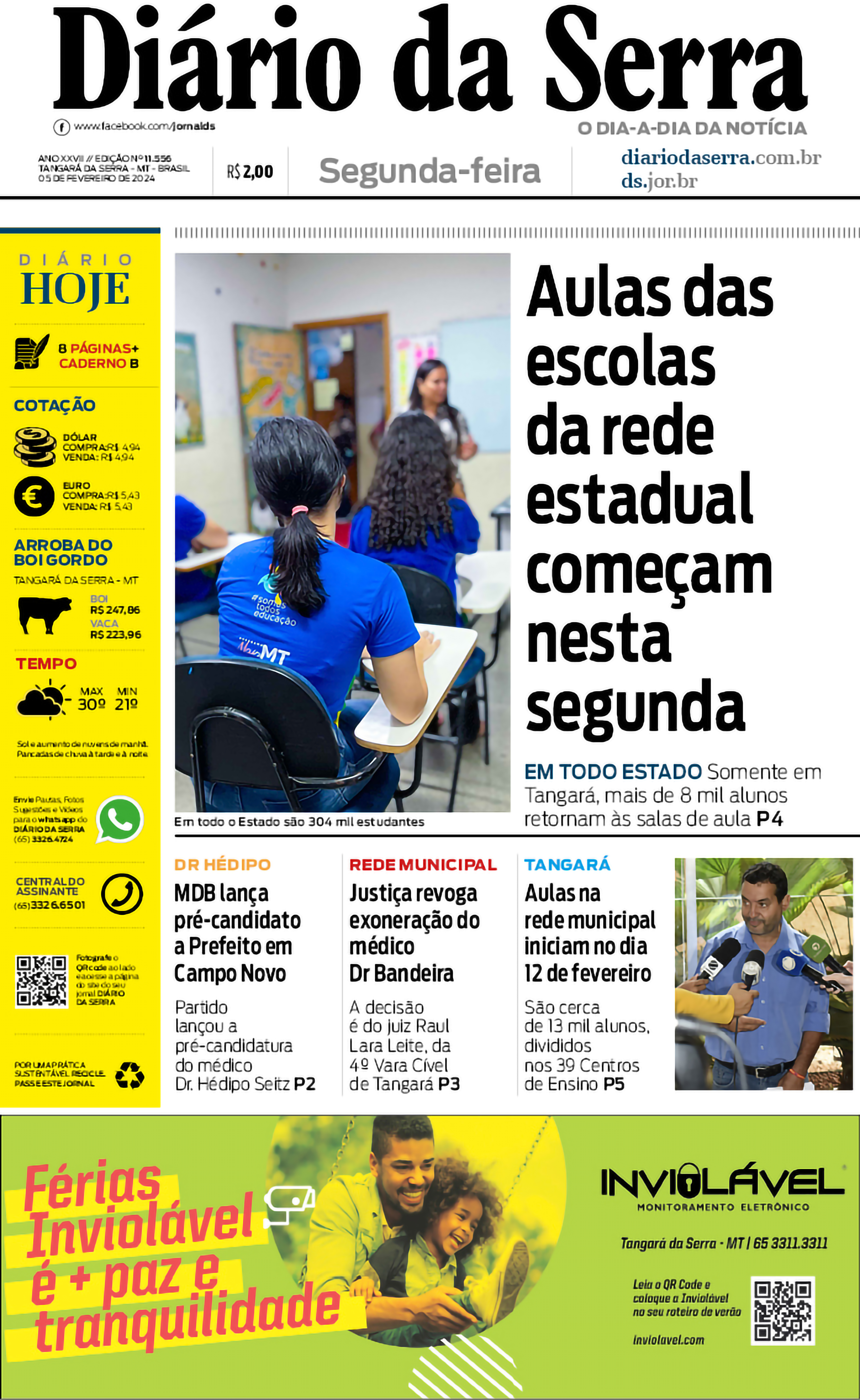 Edição impressa de 05/02/2024