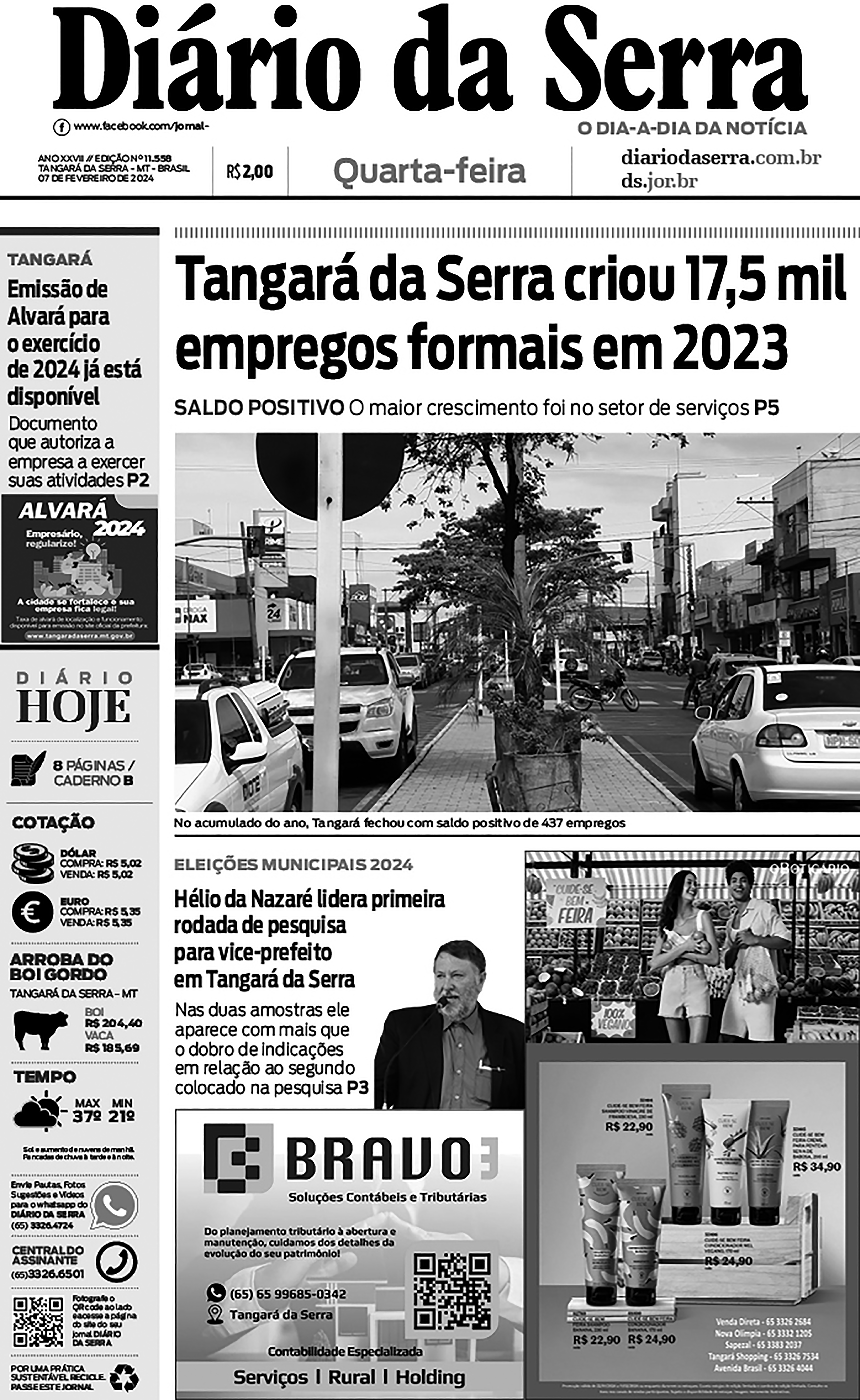 Edição impressa de 07/02/2024