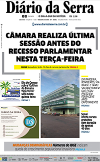 Edição impressa de 15/07/2024