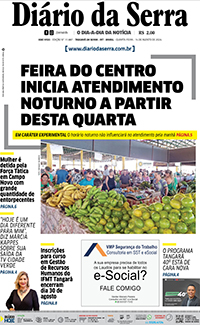 Edição impressa de 14/08/2024