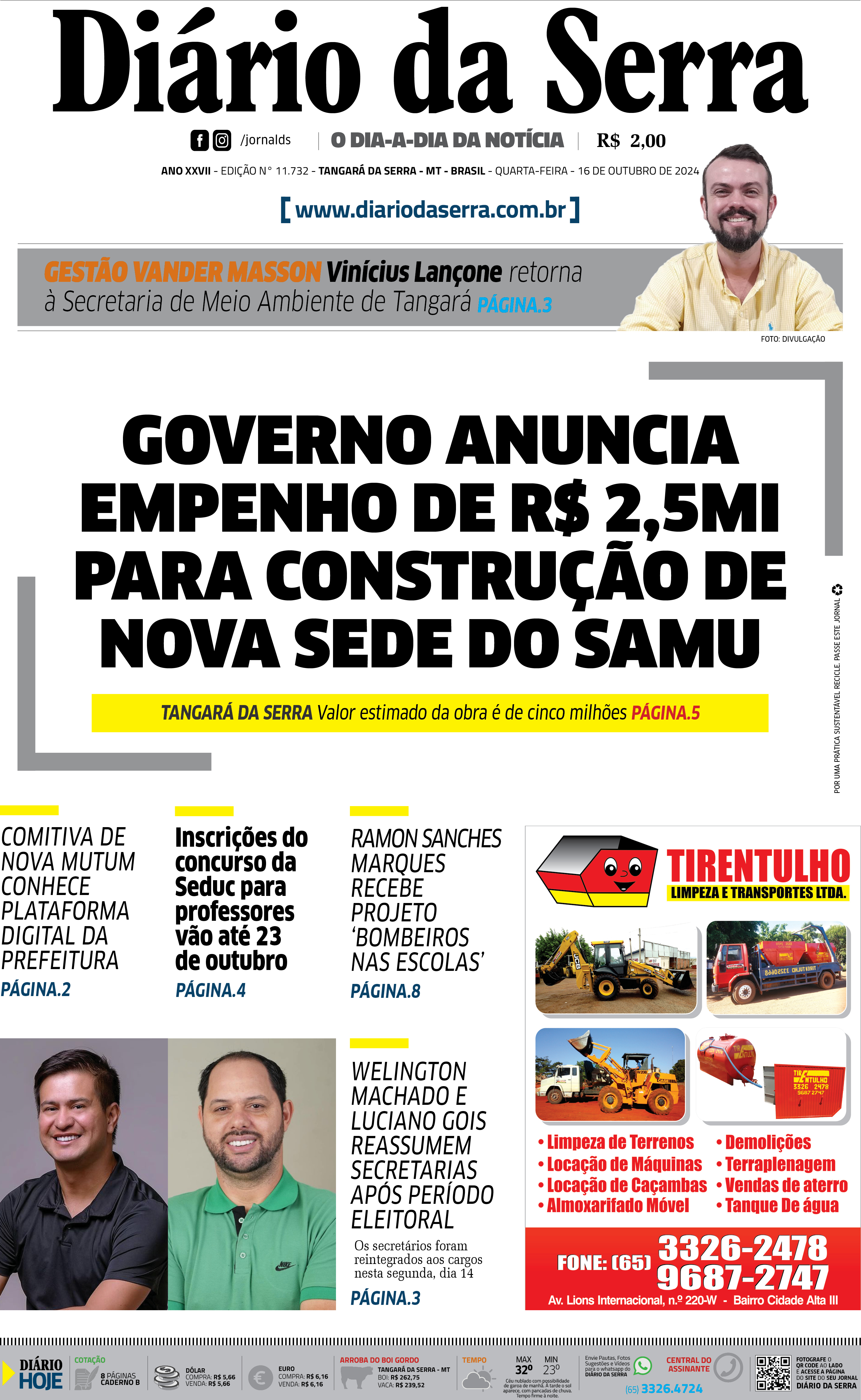 Edição impressa de 16/10/2024